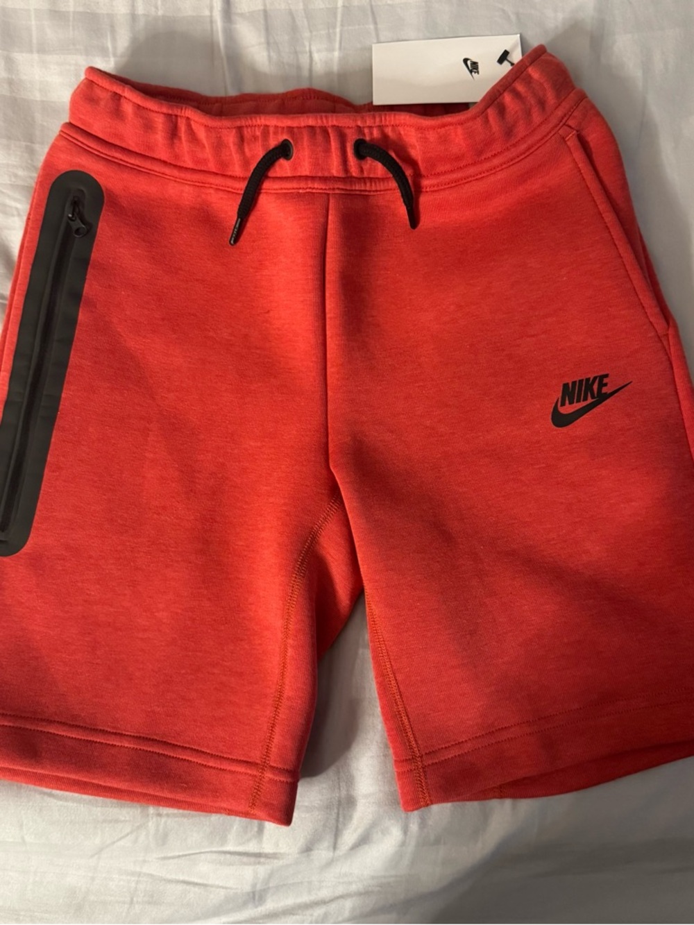 🆕 Nike Tech Kids Drawstring Shorts with Zip Pocket